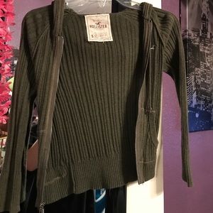 Green military sweater