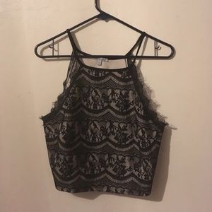 Charlotte Russe lace Crop Top