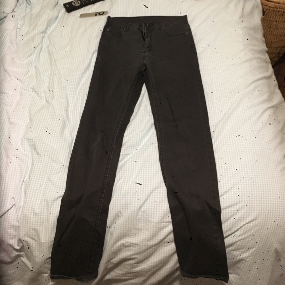 High waisted black skinny jeans