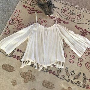 American eagle cute off the shoulder top