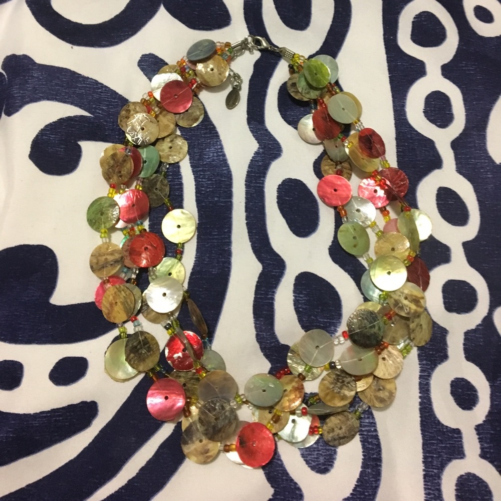Beaded choker necklace