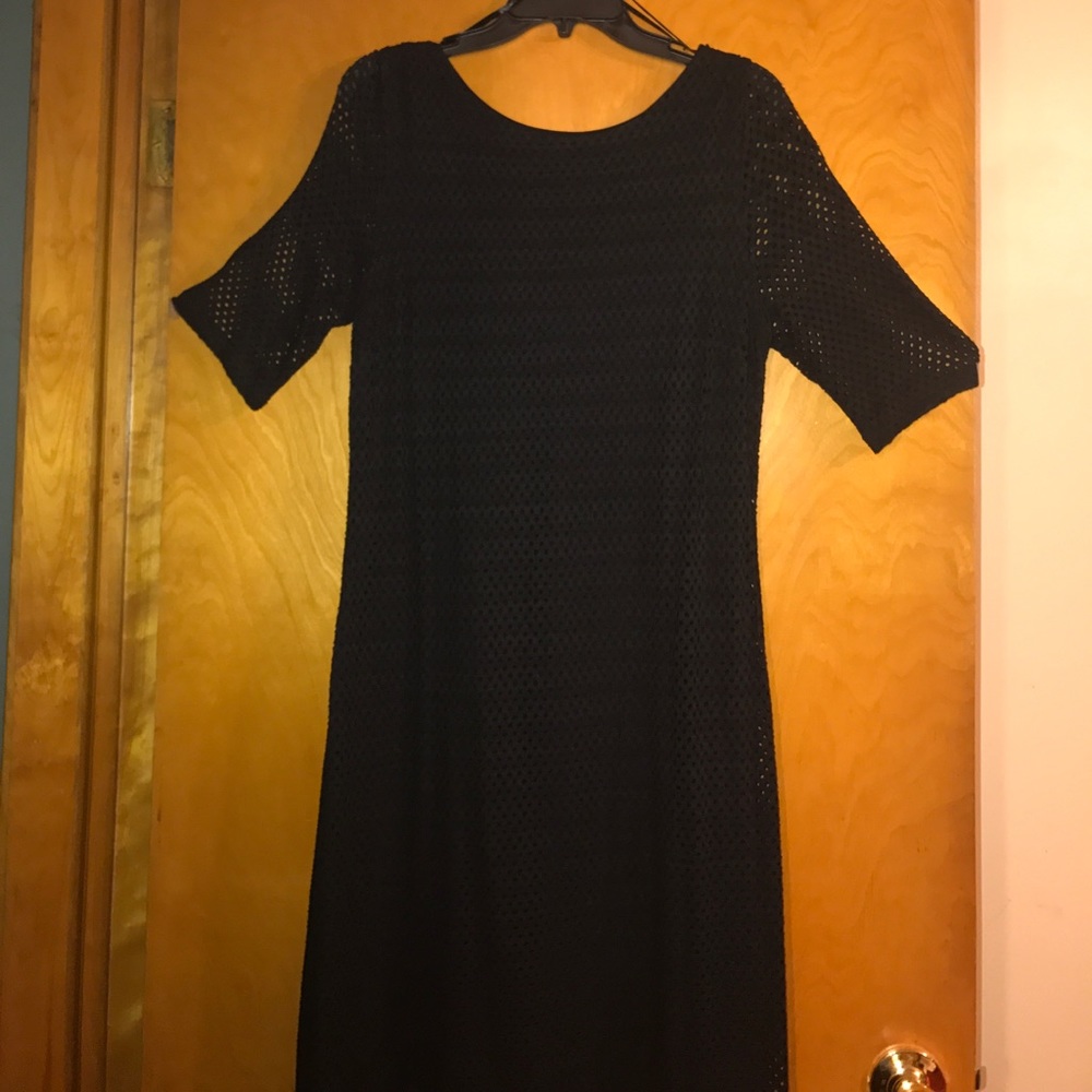 black size  12 midi banana republic dress