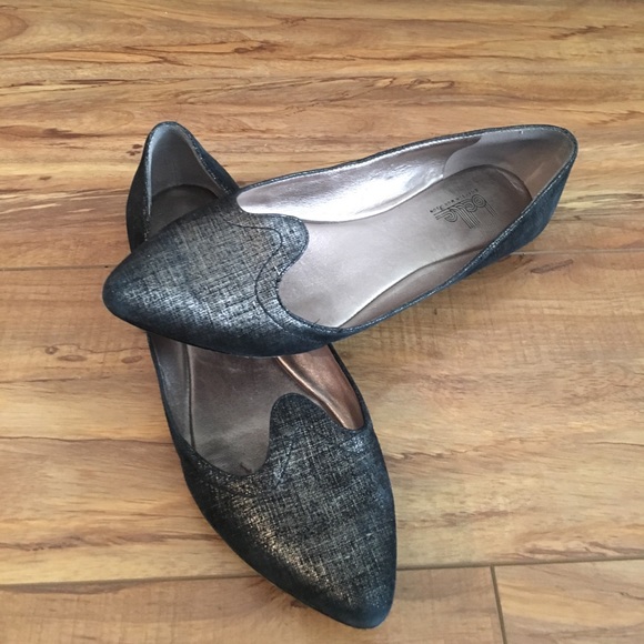 Belle by Sigerson Morrison Bronze Metallic Flats - Picture 1 of 6