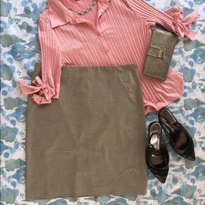 🔥SALE‼️Grey Pin Striped Pencil Skirt