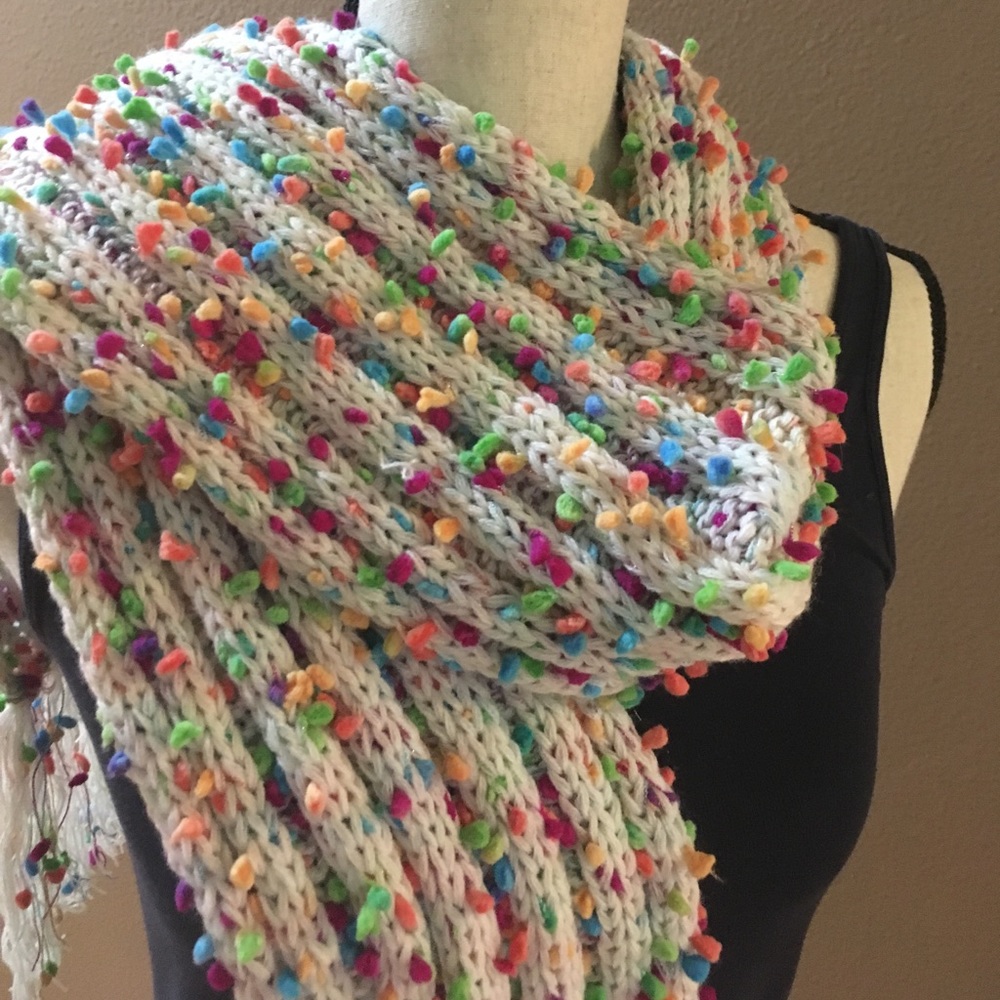 CLAIRE'S Multi Colored Cozy Scarf