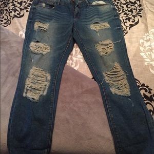 Charlotte Russe Boyfriend style jean capris