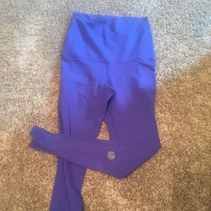 Royal blue high waist purebarre splits59 leggings