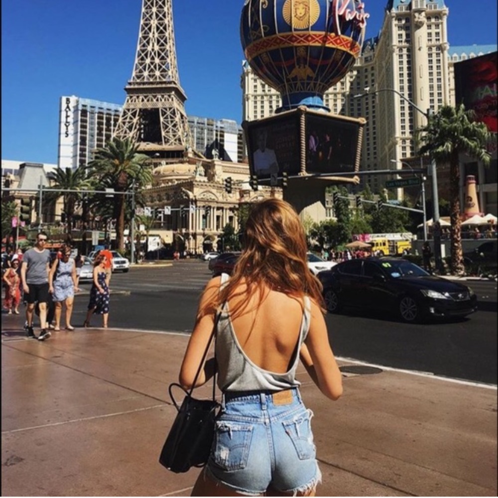 Low scoop back shirt