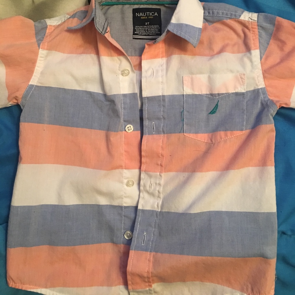 Nautica long sleeve button down shirt