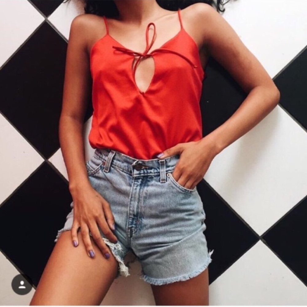 Brandy Melville red ace tank