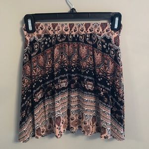 L.A. Hearts Patterned Skater Skirt