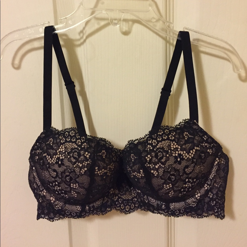 Very sexy black lace push up bra