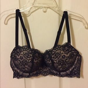 Very sexy black lace push up bra