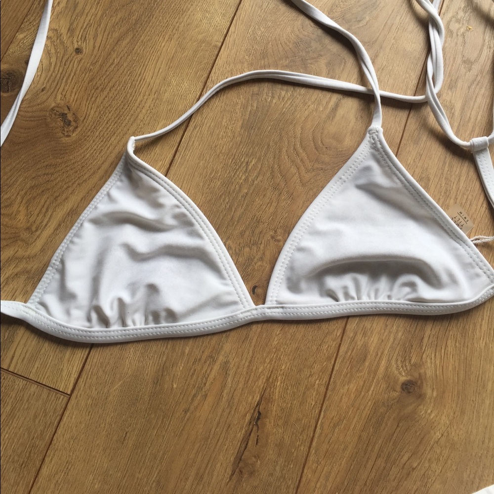 White bikini top