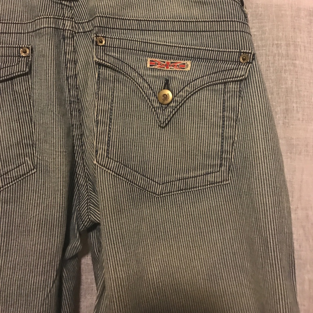 Hudson Bootcut Railroad Stripe Jeans