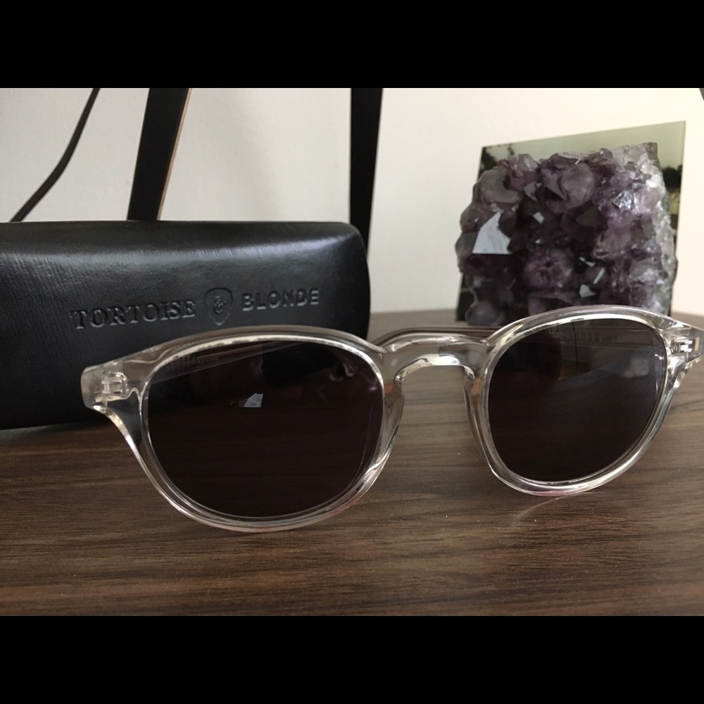 Tortoise & Blonde Vicki Sun clear sunglasses