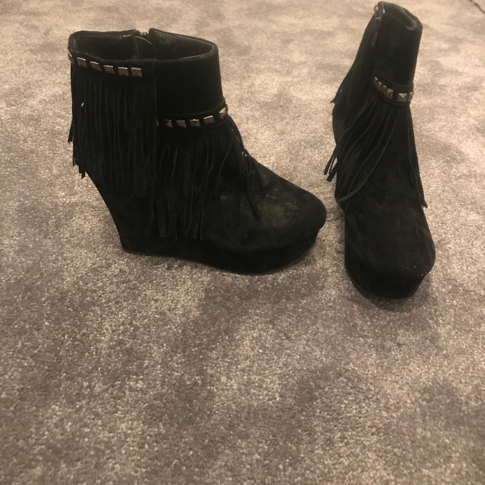 Wedge booties size 7.5