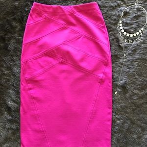 Pink Midi Skirt
