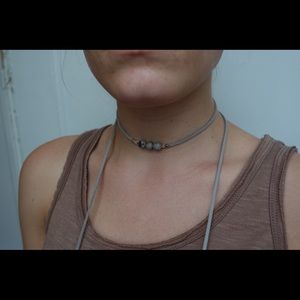 Choker Wrap Necklace with Tassles