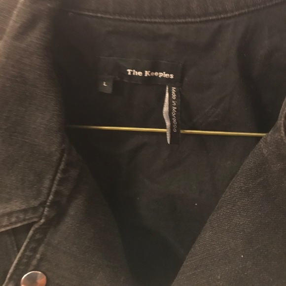 The Kooples denim biker jacket in size L - Picture 2 of 3
