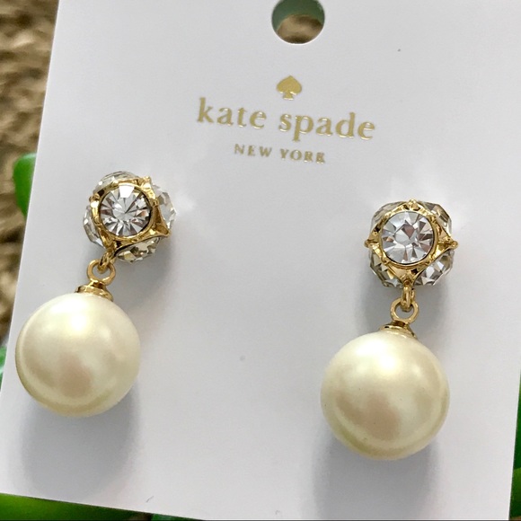 kate spade Jewelry - Kate Spade Drop Pearl Earrings