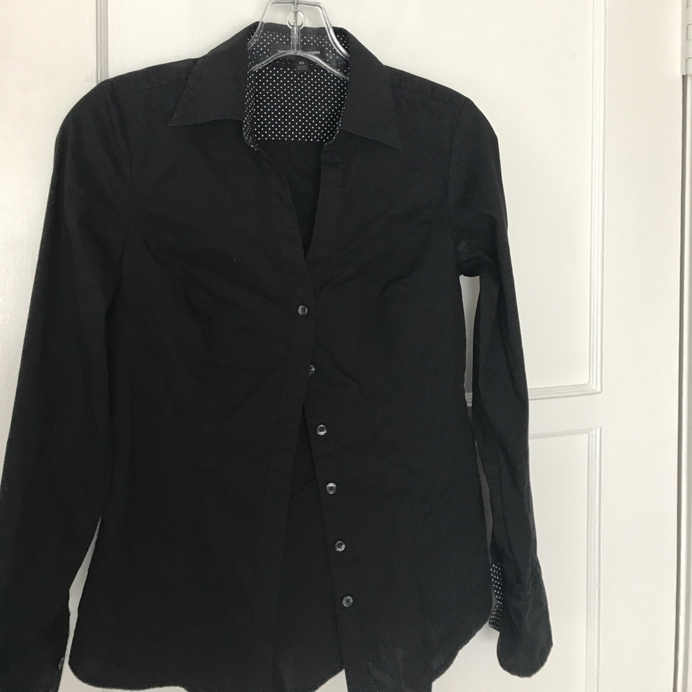 Express black button down dress shirt