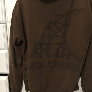 Brown hoodie from jack Johnson concert series