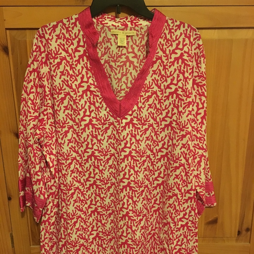 Cute nautical print tunic!