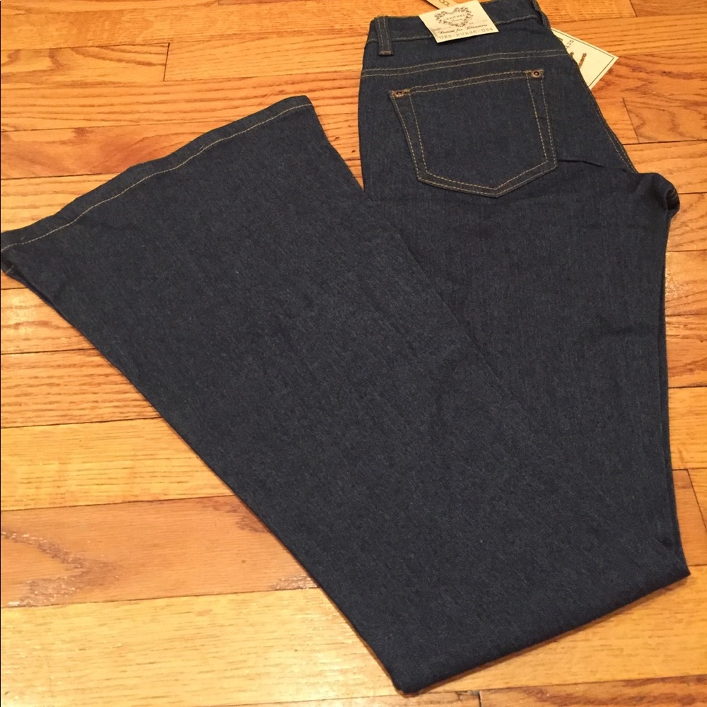 Mid Rise Super Flare Jeans