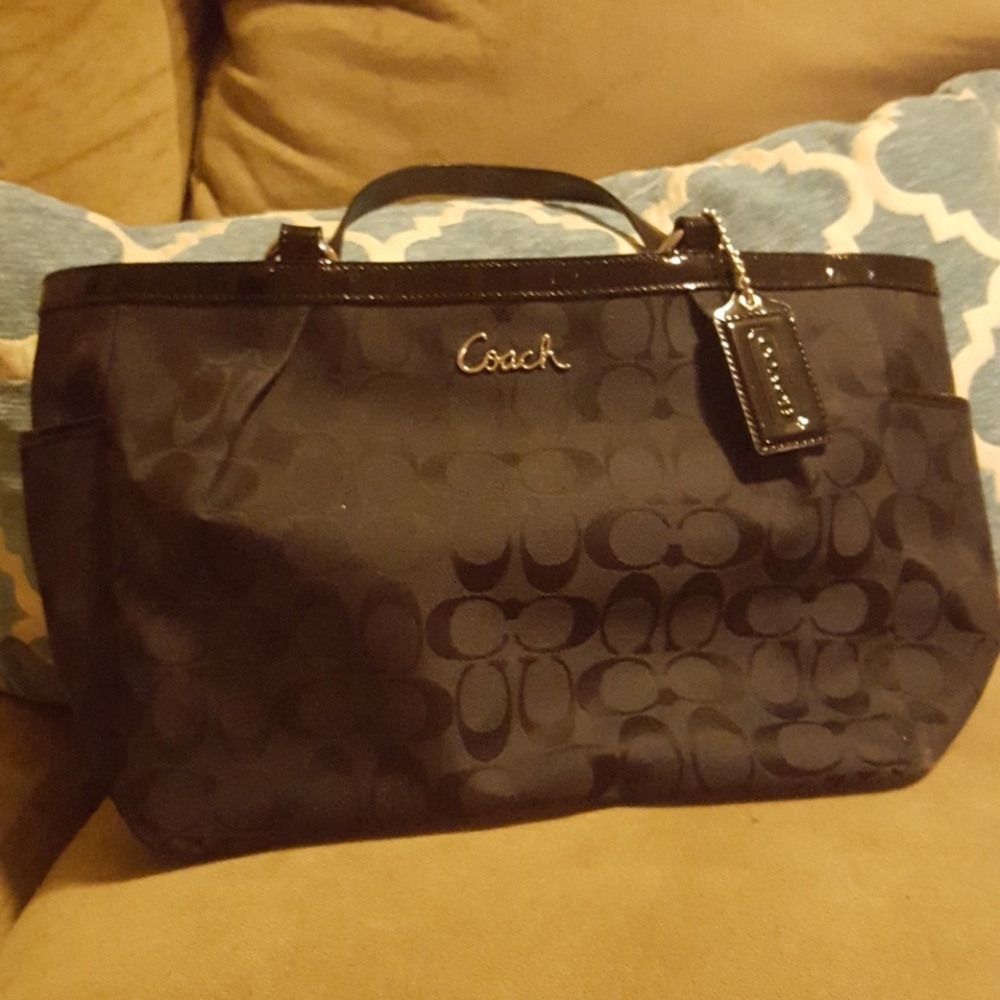Black coach purse