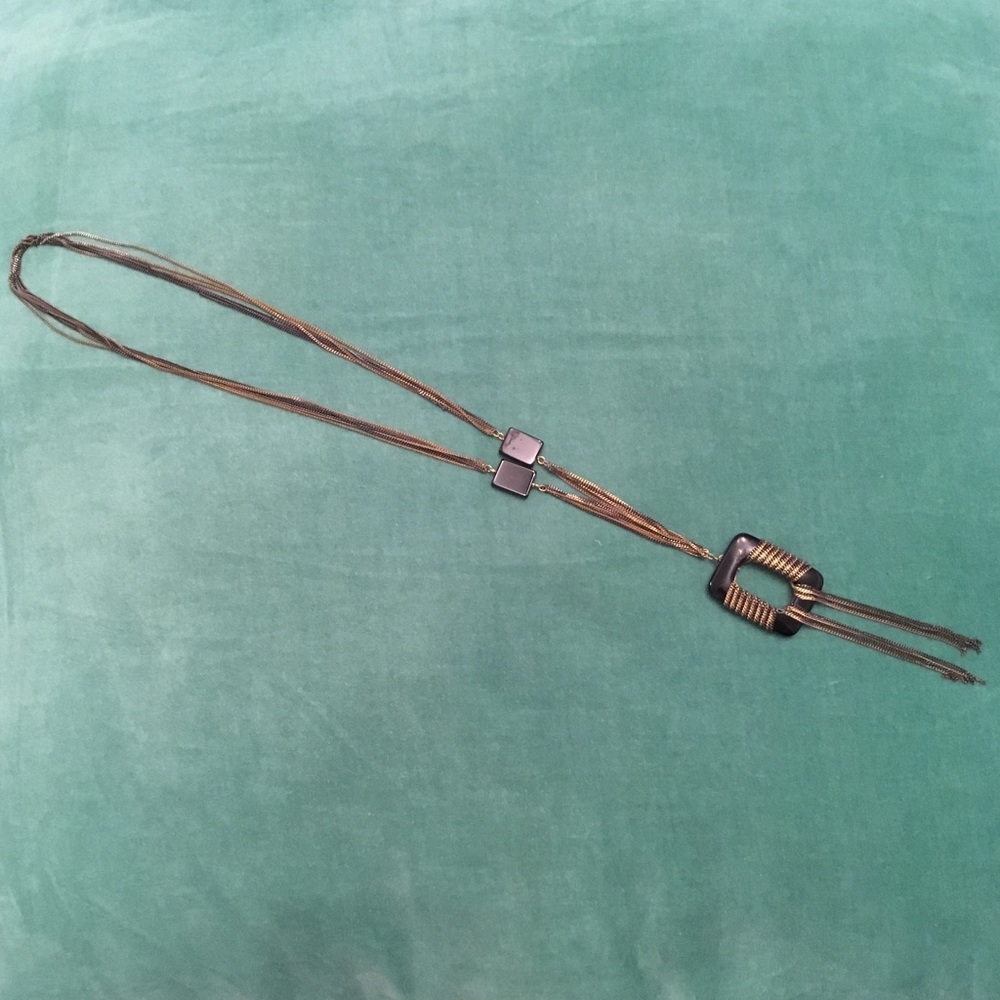 beautiful mixed metal necklace