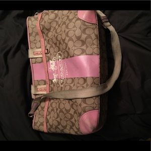 Coach Canvas Diaper Bag