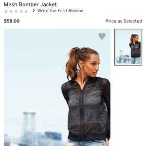 Victoria's Secret Mesh Bomber Jacket