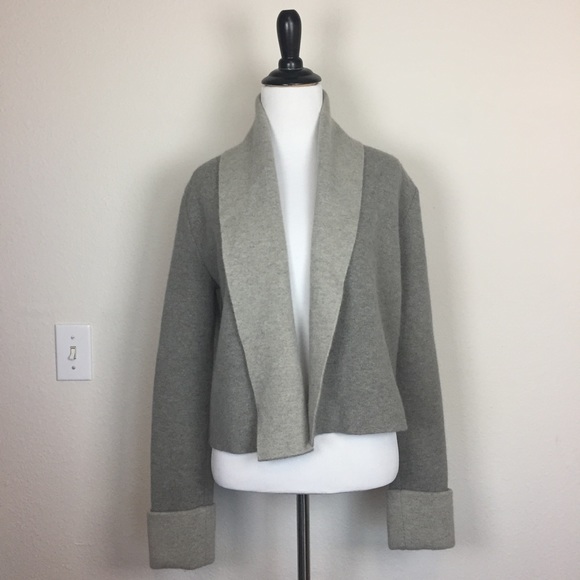 Ralph Lauren Black Label Sweaters - Ralph Lauren gray wool open front cardigan small