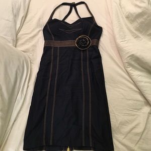 Navy denim dress