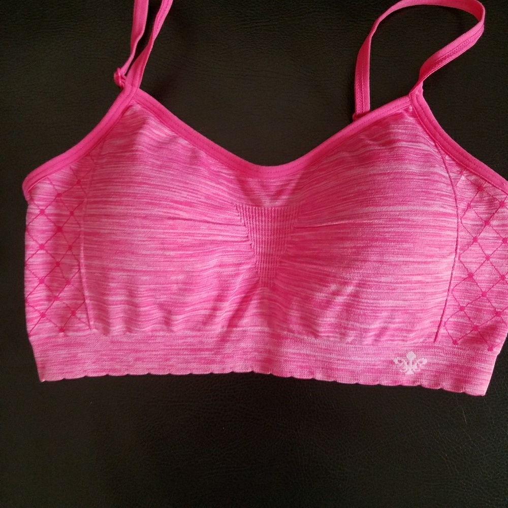 Hot pink bra