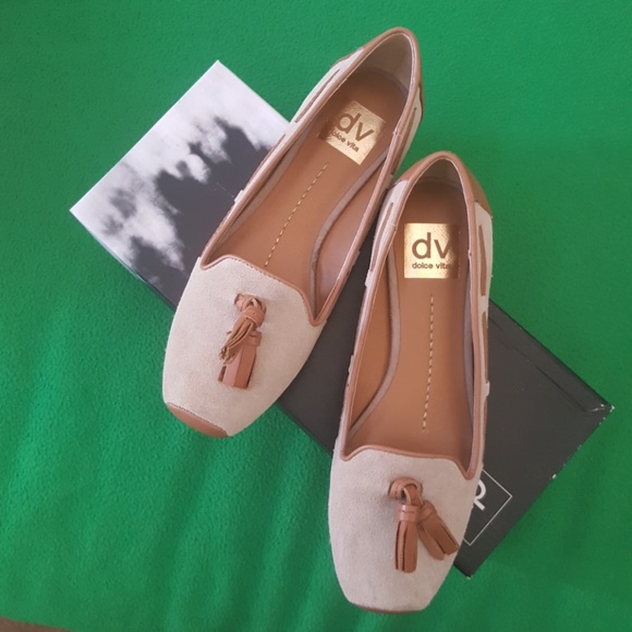 Women Nude Suede Oren Flat Shoes