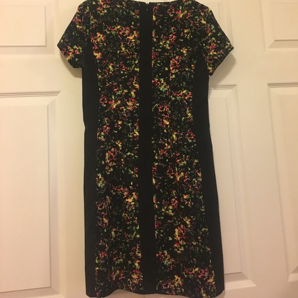 Multi Color with black blocking dress - Picture 2 of 3