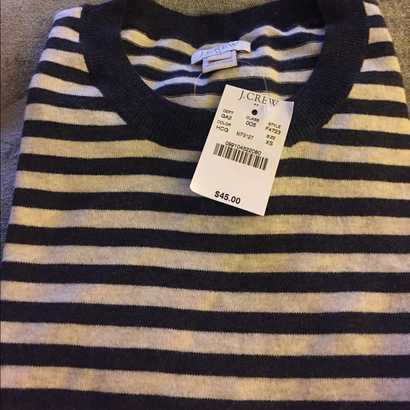 J. Crew Factory Striped Caryn Shell - Picture 2 of 3