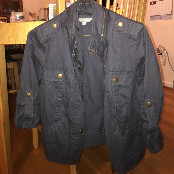 Navy cotton jacket - Picture 3 of 4
