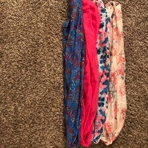 4 infinity scarves