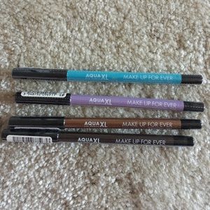 4 make up forever eye liner pencils, waterproof