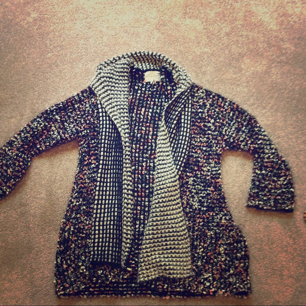 Multicolor Boucle sweater size small