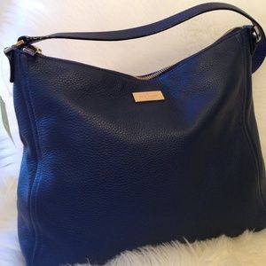 KATE SPADE HIGHLAND PLACE FRENCHNAVY LEATHER BAG