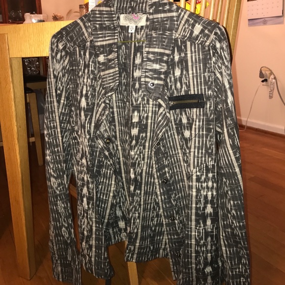 Urban outfitters abstract printed jacket - Picture 2 of 5