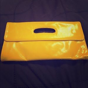 Hobo Yellow Leather Clutch