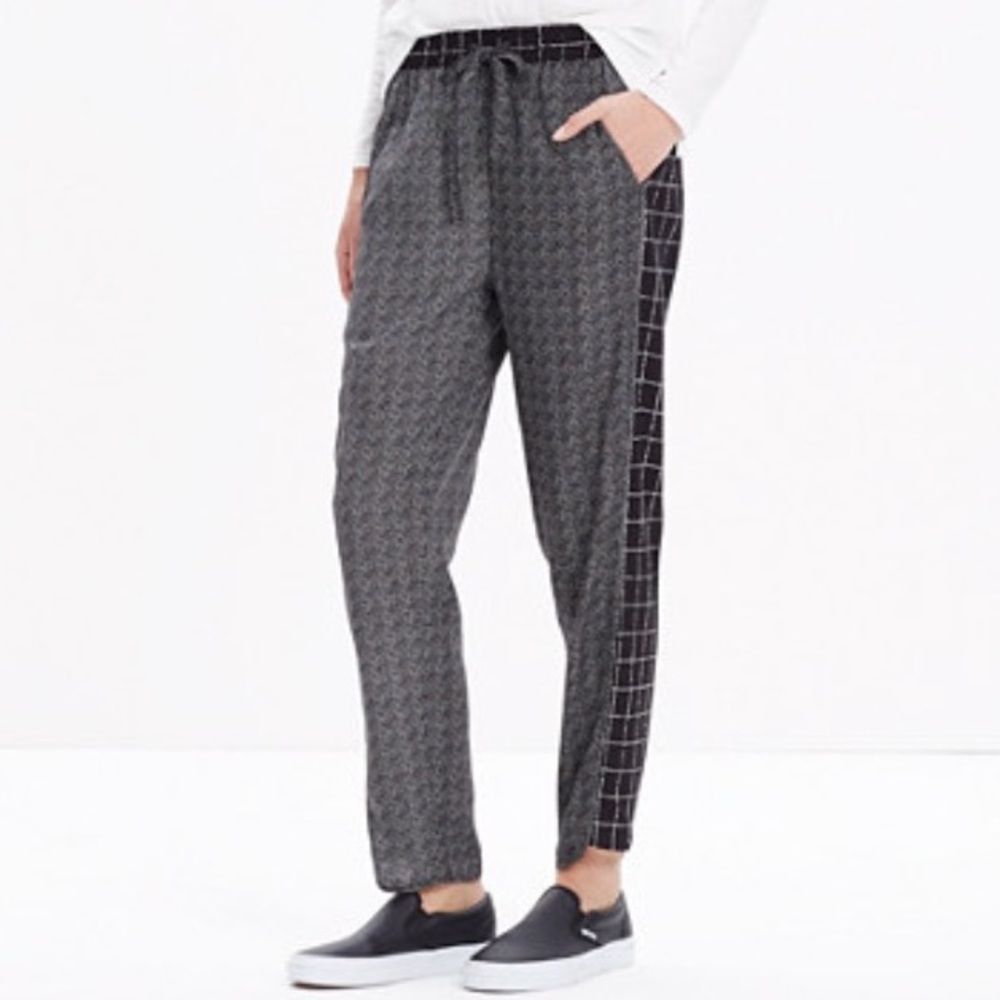 Madewell track pants.