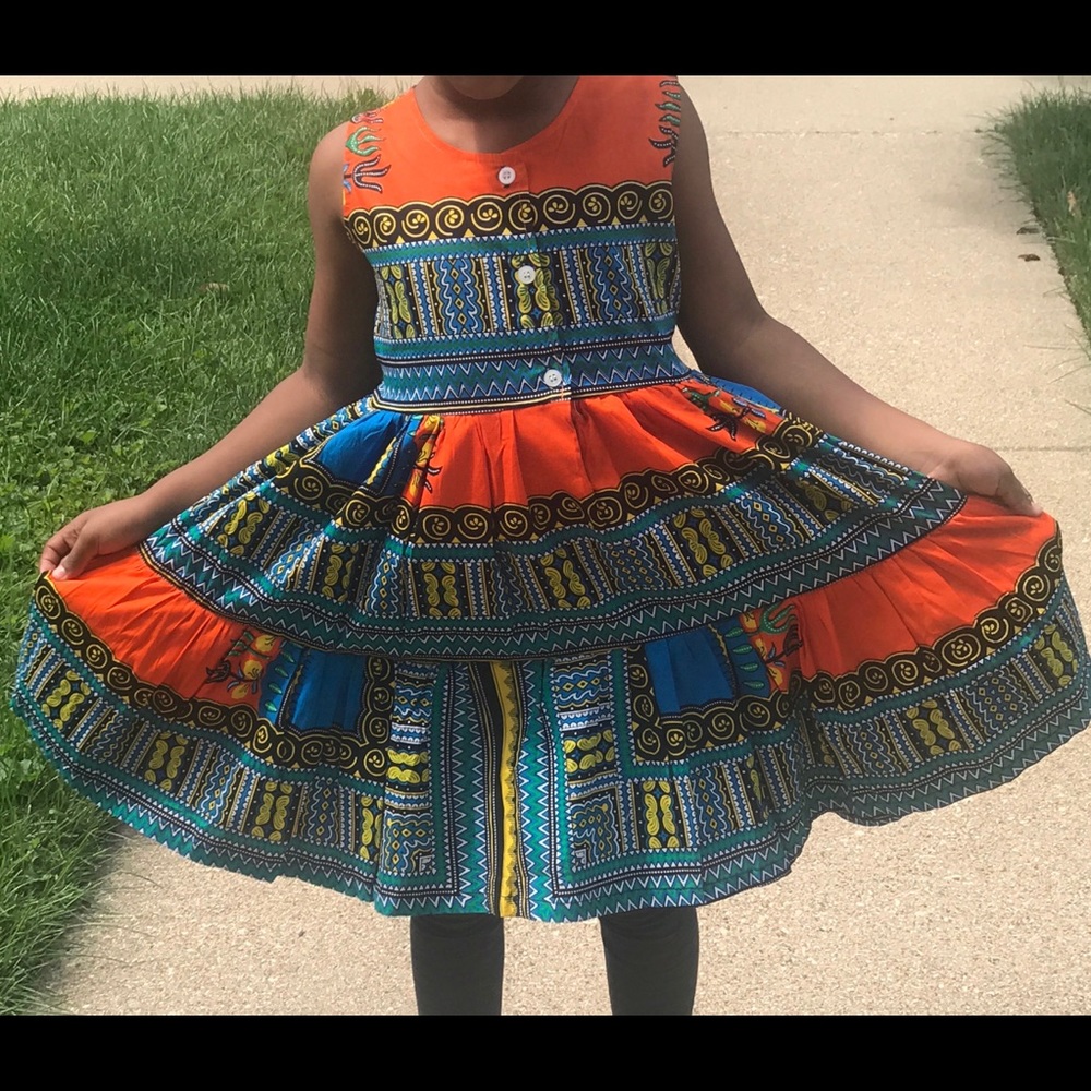 Girls Dashiki Dress