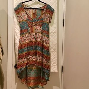Free People Floral High-Low Dress