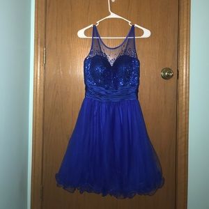 Royal Blue Homecoming Dress